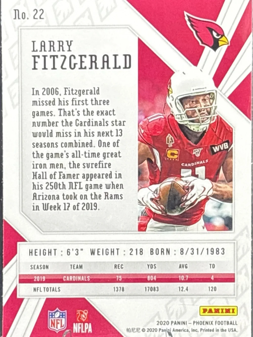 Panini trading card